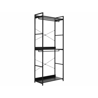 Kovový stojan na šaty SANELA 1 - černý