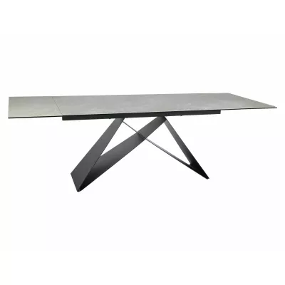 Rozkládací jídelní stůl 160(240)x90 VIDOR - krémový / černý