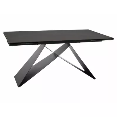 Rozkládací jídelní stůl 160(240)x90 VIDOR - hnědý / černý