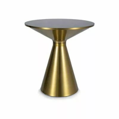 Designový odkládací stolek NURIEL - černý / zlatý