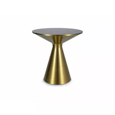 Designový odkládací stolek NURIEL - černý / zlatý