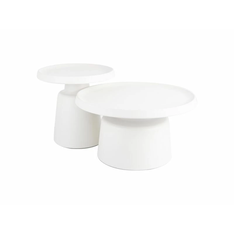 Set konferenčních stolků LUCIEN - světle šedý