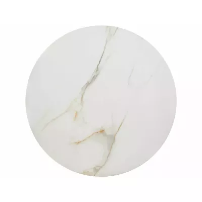 Set konferenčních stolků JONES 60 - bílý / zlatý