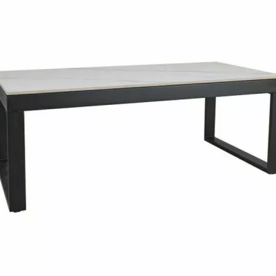 Konferenční stolek 121x61 TIZIANO - bílý / černý