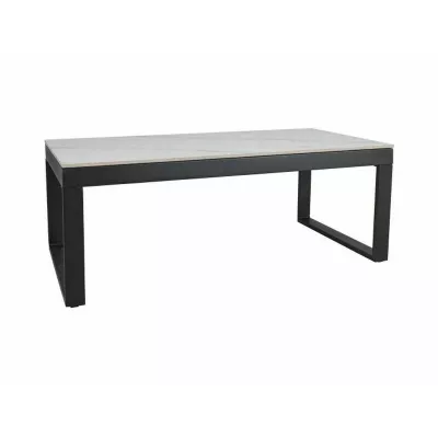 Konferenční stolek 121x61 TIZIANO - bílý / černý