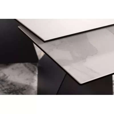 Rozkládací jídelní stůl 160(240)x90 LUDMAR - šedý / černý