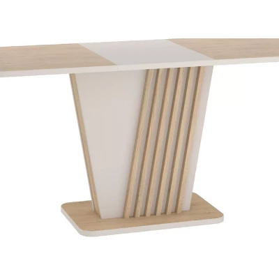 Rozkládací jídelní stůl 125(170)x75 HORST - dub / kašmír