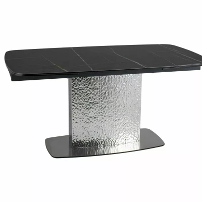 Designový rozkládací stůl 160(240)x90 RENIS - černý / stříbrný