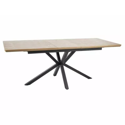 Rozkládací jídelní stůl 160(200)x90 URBAL - dub / černý