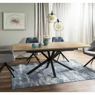 Rozkládací jídelní stůl 160(200)x90 URBAL - dub / černý