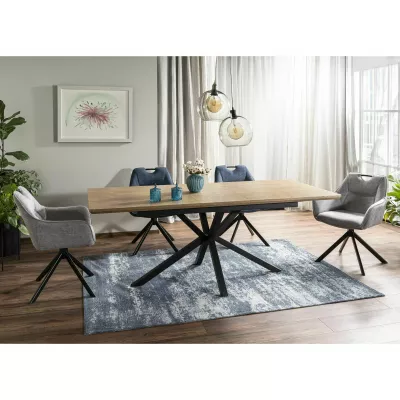 Rozkládací jídelní stůl 160(200)x90 URBAL - dub / černý