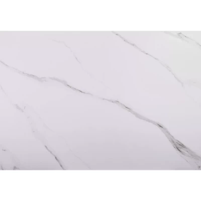 Jídelní rozkládací stůl 160(220)x90 EMAL - bílý / černý