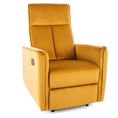 Relaxační křeslo FERNANDO - hořčicové
