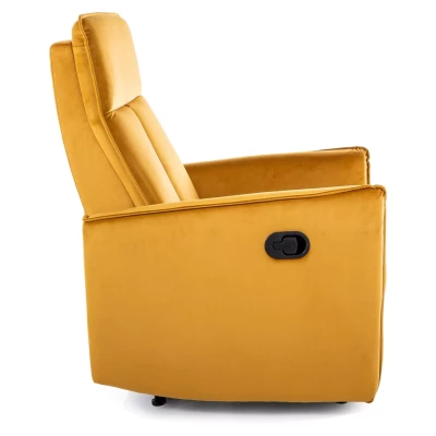 Relaxační křeslo FERNANDO - hořčicové