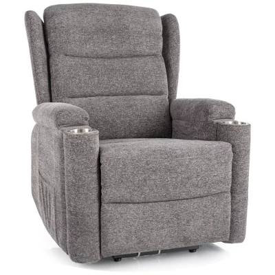 Elektrické polohovací křeslo GUAPO - světle šedé