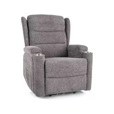 Elektrické polohovací křeslo GUAPO - světle šedé