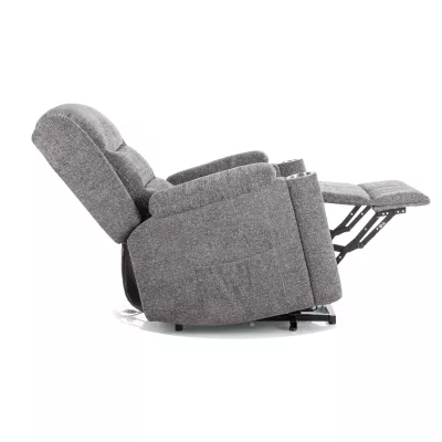 Elektrické polohovací křeslo GUAPO - světle šedé