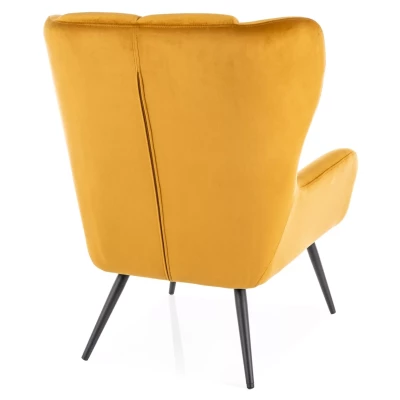 Čalouněné křeslo GANY - hořčicové