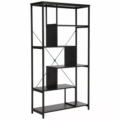 Policový regál ESTEFANI 1 - černý