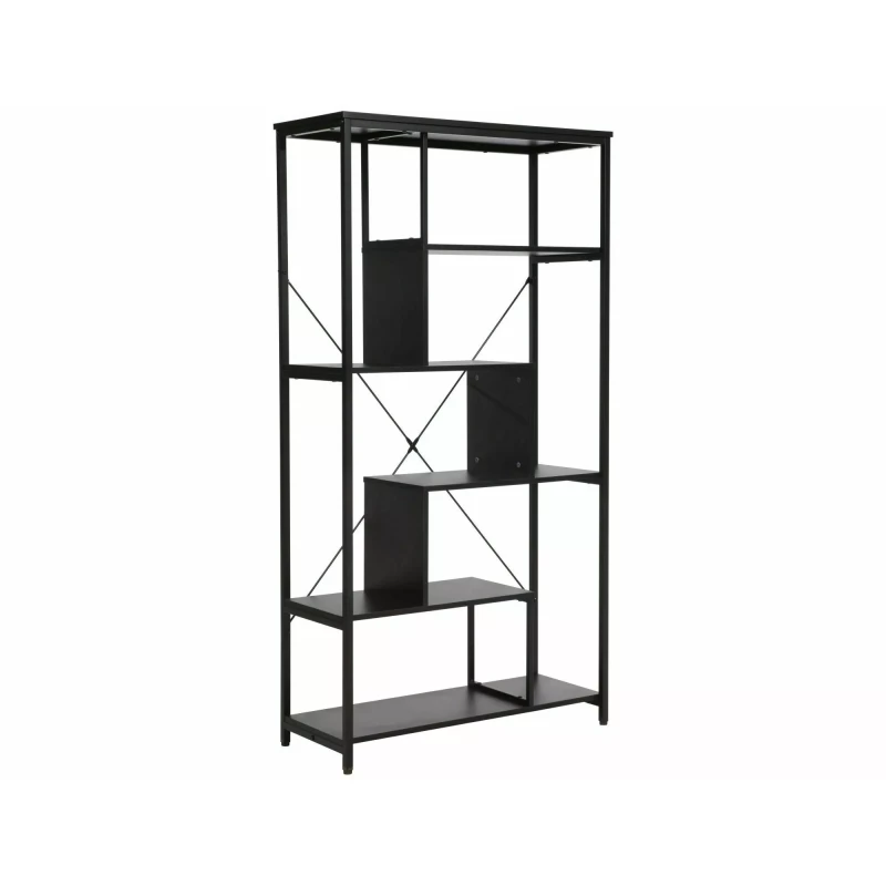 Policový regál ESTEFANI 1 - černý