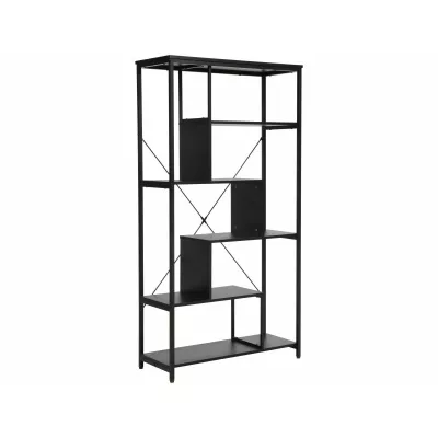 Policový regál ESTEFANI 1 - černý