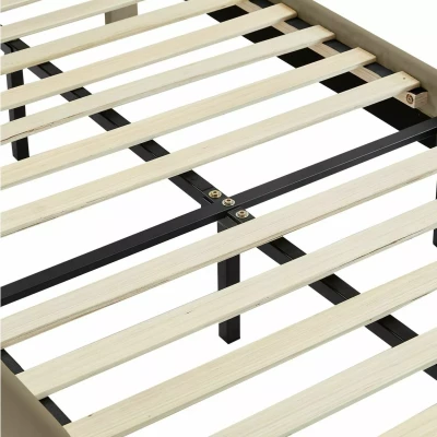 Jednolůžková čalouněná postel 120x200 ARLETTE - béžová