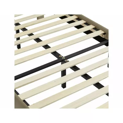 Jednolůžková čalouněná postel 120x200 ARLETTE - béžová