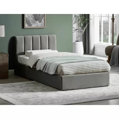 Čalouněná jednolůžková postel 90x200 VIZMA - šedá