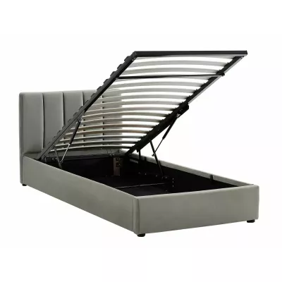 Čalouněná jednolůžková postel 90x200 VIZMA - šedá
