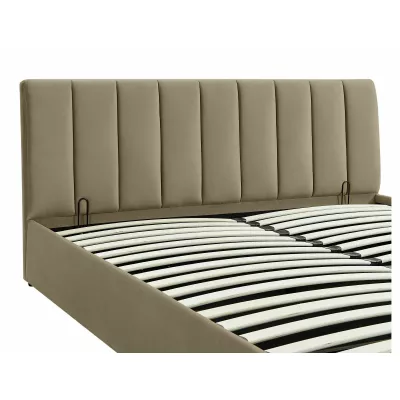 Čalouněná manželská postel 160x200 VIZMA - béžová