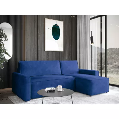 Rohová rozkládací sedačka FADELA - námořnícká modrá, pravý roh