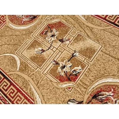 Vzorovaný koberec 180x250 cm LUKEN - červený / béžový