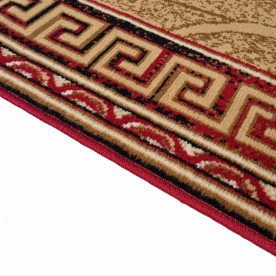 Vzorovaný koberec 300x400 cm LUKEN - červený / béžový