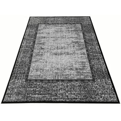 Geometrický kusový koberec 50x90 cm LUKEN - šedý