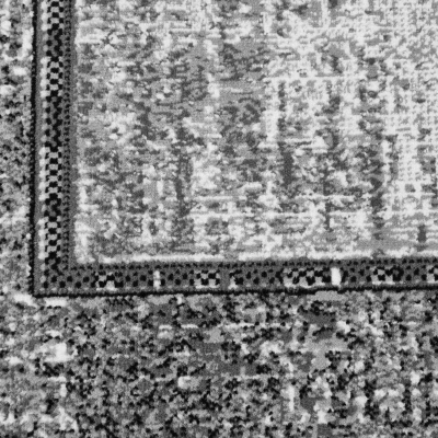 Geometrický kusový koberec 50x90 cm LUKEN - šedý