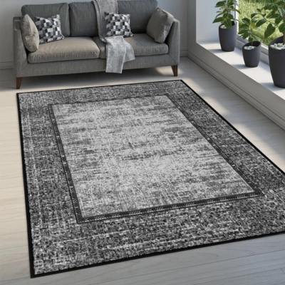 Geometrický kusový koberec 50x90 cm LUKEN - šedý