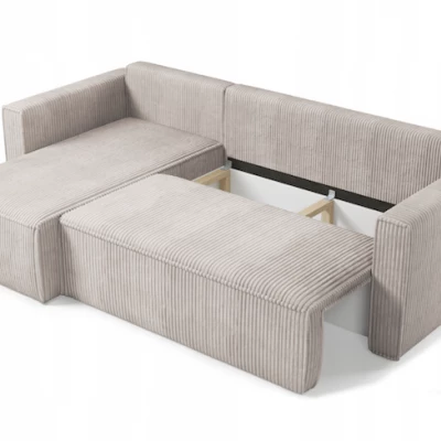 Rohová sedací souprava s úložným prostorem KALINO - béžová 2