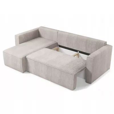 Rohová sedací souprava s úložným prostorem KALINO - béžová 2