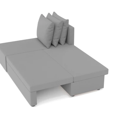 Rohová sedačka s úložným prostorem MELIKA - hnědá