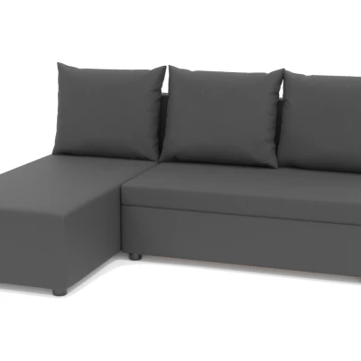 Rohová sedačka s úložným prostorem MELIKA - grafitová