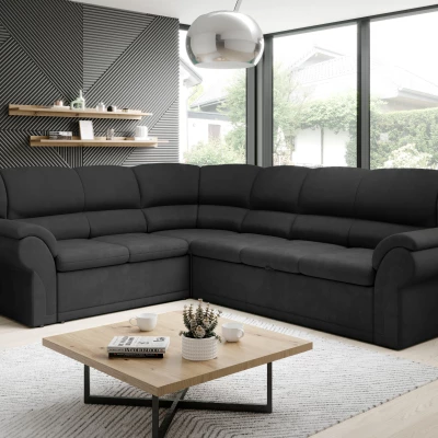 Rozkládací sedací souprava LAJANA - tmavě šedá, levý roh