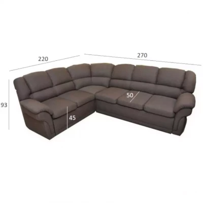 Rozkládací sedací souprava LAJANA - zelená, pravý roh