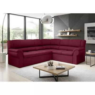 Rozkládací sedací souprava LAJANA - červená, pravý roh