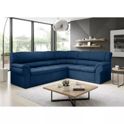 Rozkládací sedací souprava LAJANA - modrá, pravý roh