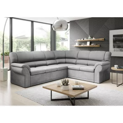 Rozkládací sedací souprava LAJANA - světle šedá, pravý roh