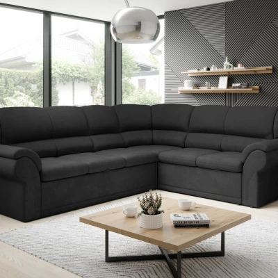 Rozkládací sedací souprava LAJANA - tmavě šedá, pravý roh