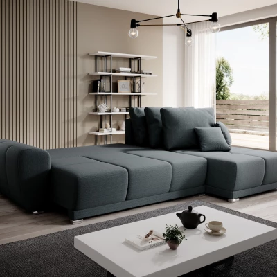 Sedací souprava s úložným prostorem TALULLA - olivová, pravý roh