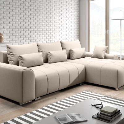 Rohová rozkládací sedačka RANDA - béžová