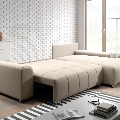 Rohová rozkládací sedačka RANDA - béžová