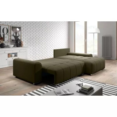 Rohová rozkládací sedačka RANDA - khaki